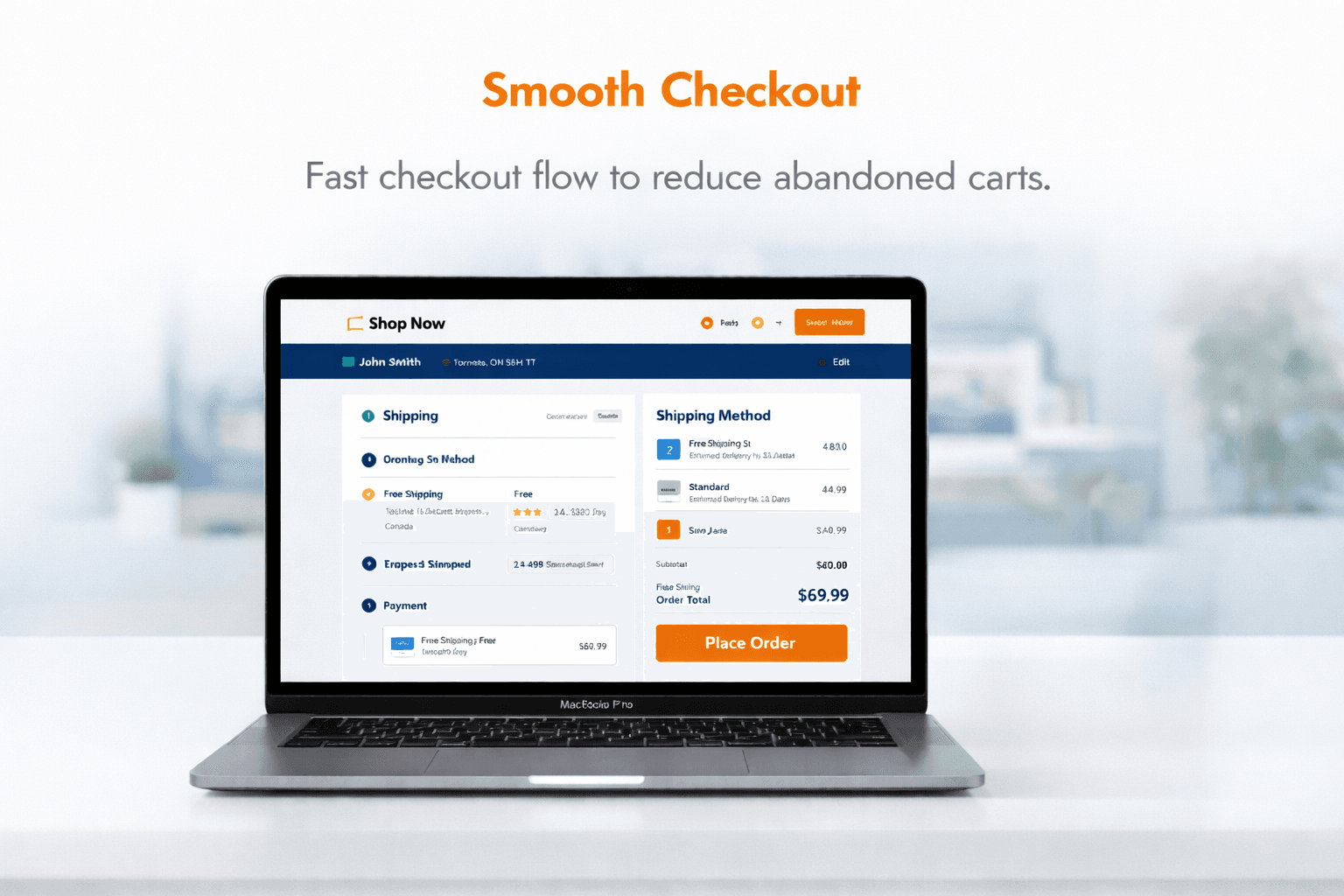 Smooth ecommerce checkout