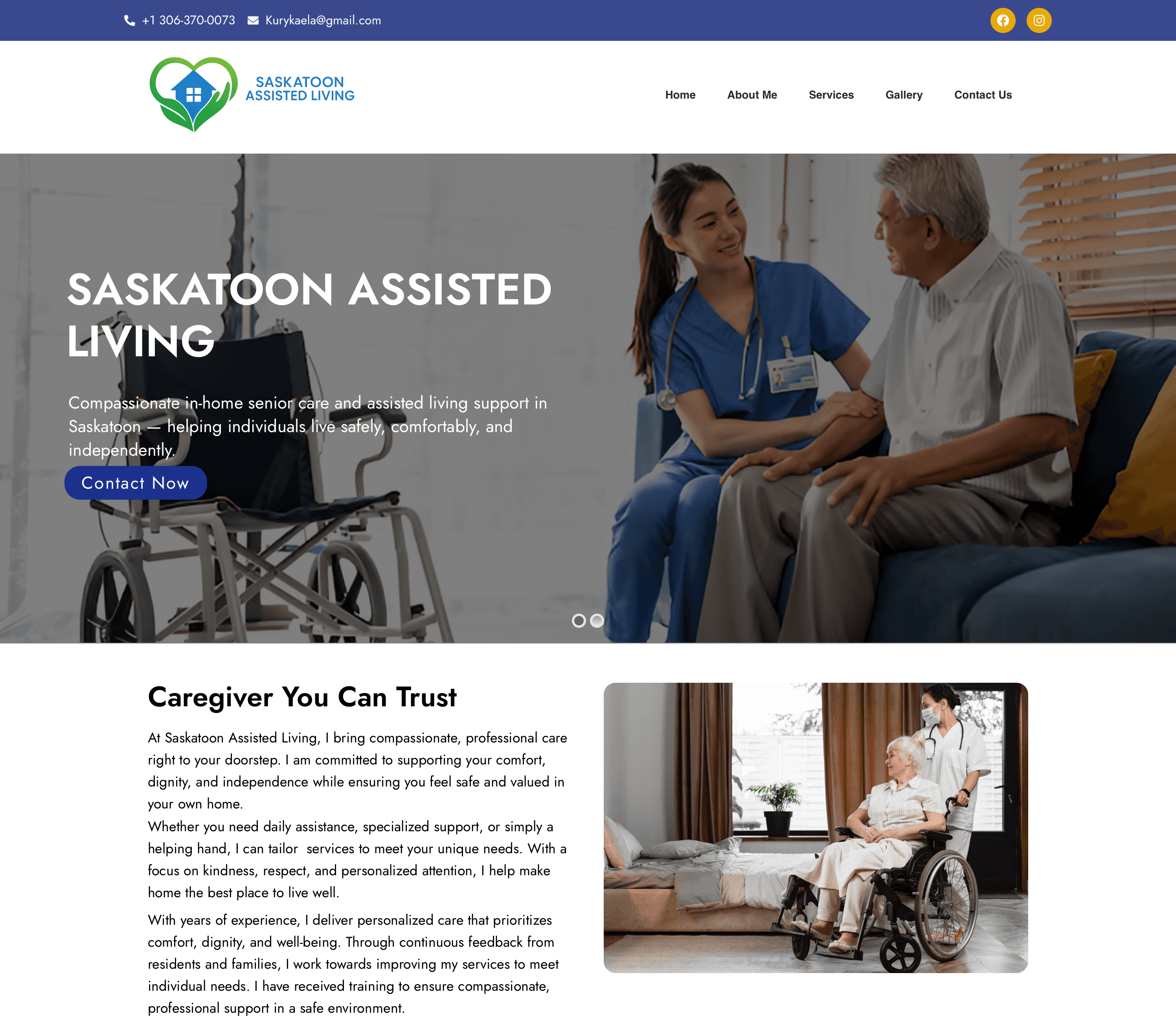 Assisted Living Services Website